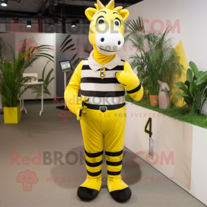 Citrongul Zebra maskot...