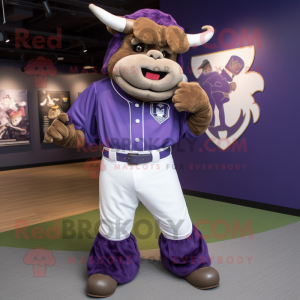 Purple Bison mascotte...