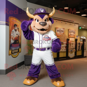 Purple Bison mascotte...