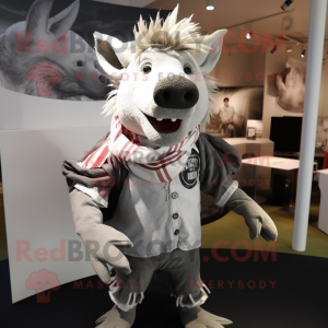 Silver Wild Boar mascotte...