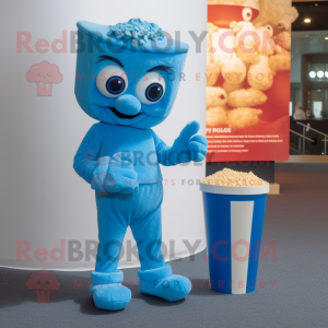 Blue Pop Corn mascotte...