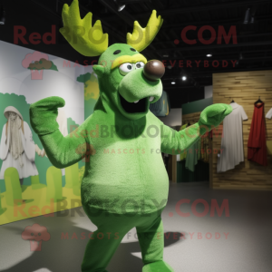 Green Moose mascotte...