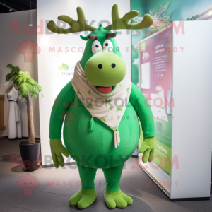 Green Moose mascotte...