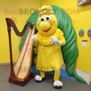 Gul Celtic Harpe maskot...