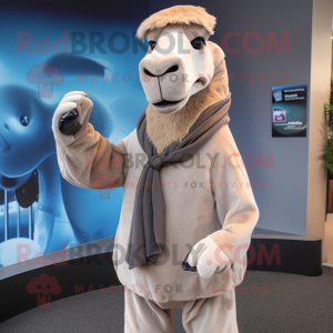 Gray Camel mascotte kostuum...