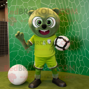 Olive Soccer Goal mascotte...