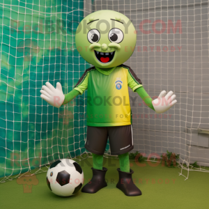 Olive Soccer Goal mascotte...