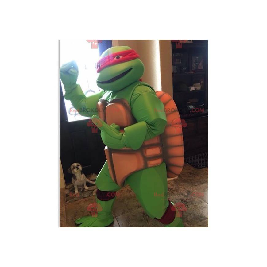 Ninja turtle mascot with a red headband - Redbrokoly.com