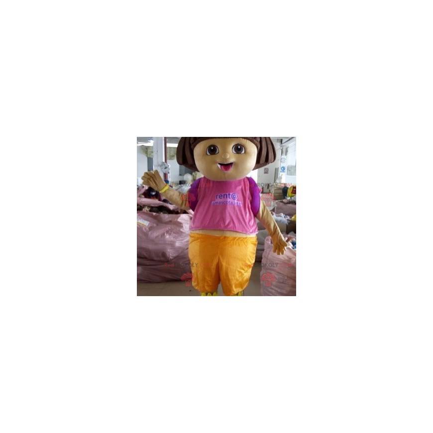Mascotte de Dora l'exploratrice célèbre fillette de dessin