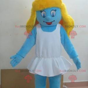 Mascotte de Schtroumpfette célèbre personnage bleu -