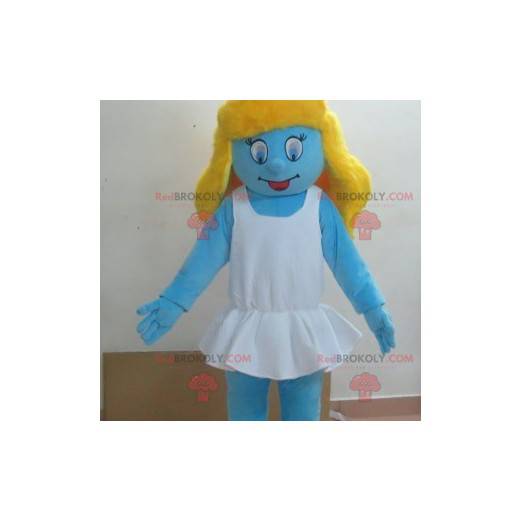 Smurfette mascote famoso personagem azul - Redbrokoly.com