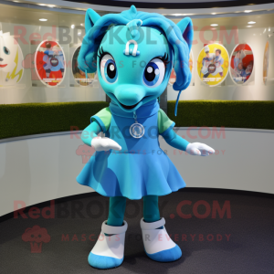 Cyan Horseshoe maskot...