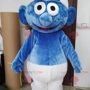 Smurf mascot blue cartoon character - Redbrokoly.com