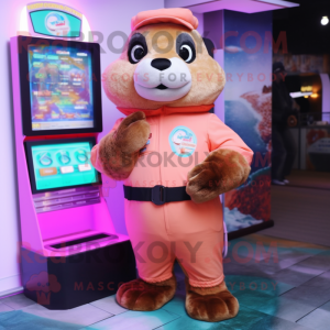 Peach Otter mascotte...