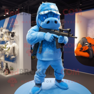 Sky Blue Sniper mascotte...