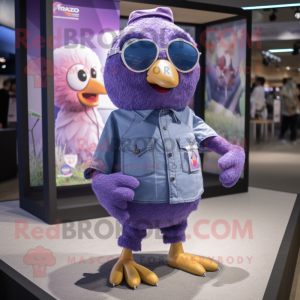 Purple Dove maskot drakt...