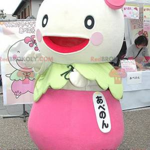 Mascota de nabo de rábano de carácter japonés - Redbrokoly.com