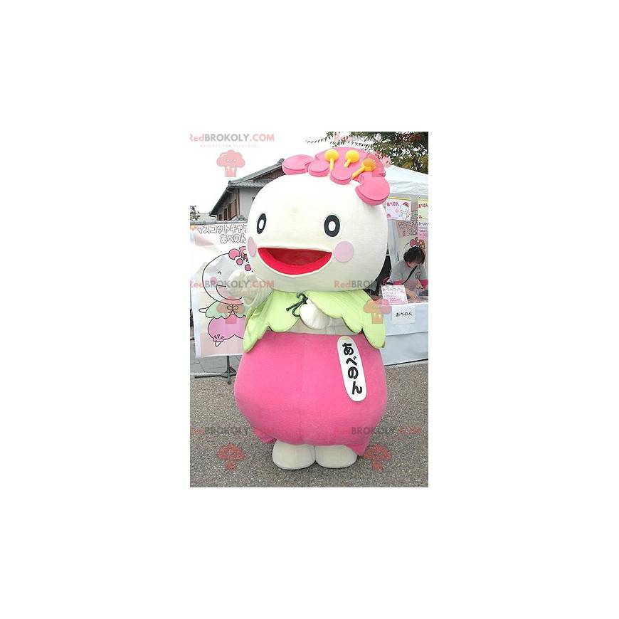 Mascote de nabo com caráter japonês - Redbrokoly.com
