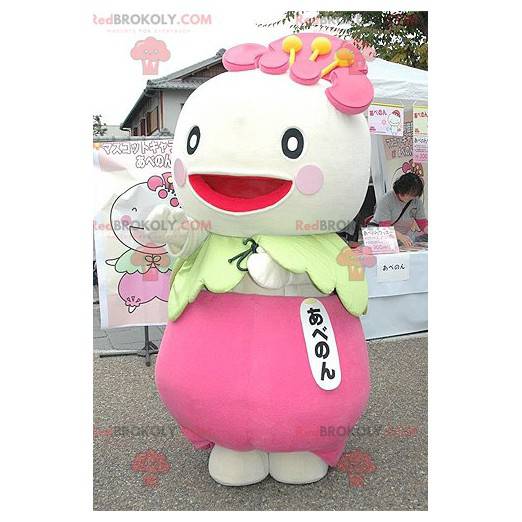Mascote de nabo com caráter japonês - Redbrokoly.com