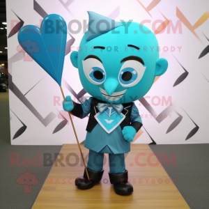 Cyan Arrow Of Love maskot...