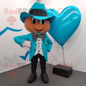 Cyan Arrow Of Love maskot...