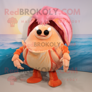 Peach Hermit Crab mascotte...