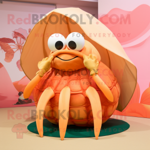 Peach Eremit Crab maskot...