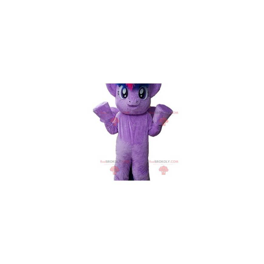 Mascotte pony viola gigante e molto calda - Redbrokoly.com