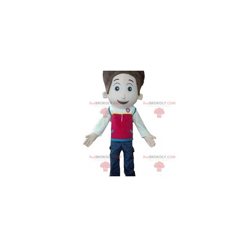 Little school boy mascot with a colorful outfit - Redbrokoly.com Little school boy mascot with a colorful outfit - Redbrokoly.com