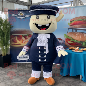 Navy Burgers maskot kostume...