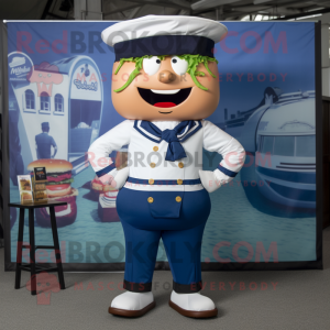 Navy Burgers maskot kostume...