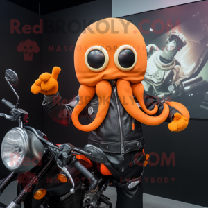 Orange Squid mascotte...