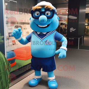 Blue Aglet mascotte kostuum...