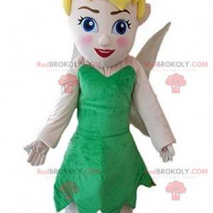 Fairy mascot with a green dress. Tinker Bell - Redbrokoly.com