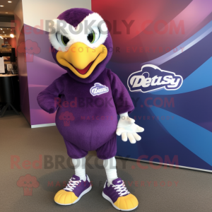 Purple Eagle maskot drakt...