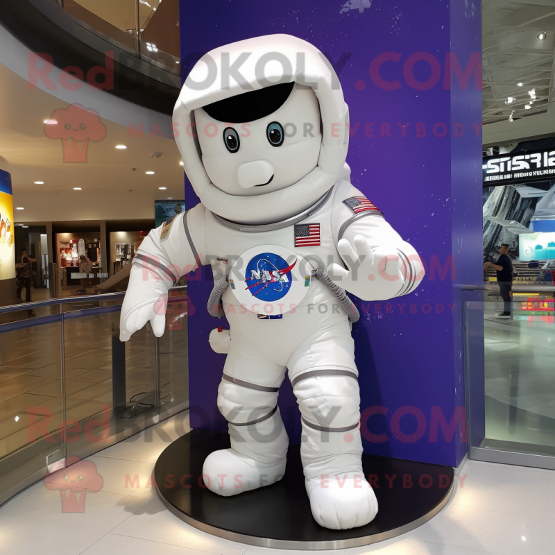 nan Astronaut mascot costume character dressed with a Shorts and Foot pads