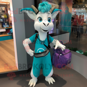 Turquoise geit mascotte...