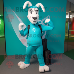 Turquoise geit mascotte...