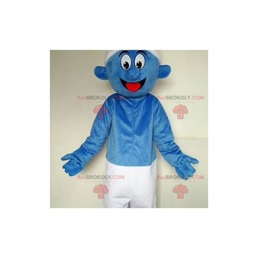 Puffo mascotte famoso personaggio comico blu - Redbrokoly.com