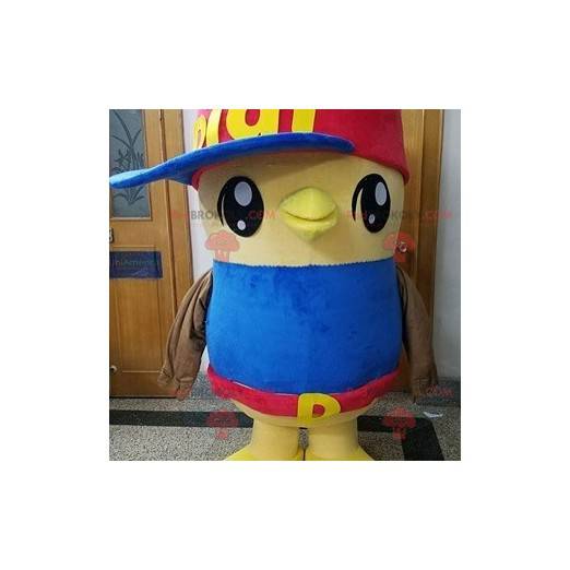 Grote vogel kuiken mascotte gele vogel - Redbrokoly.com