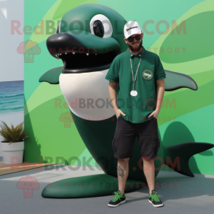 Green Killer Whale mascotte...