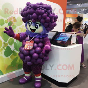  Grape mascotte kostuum...