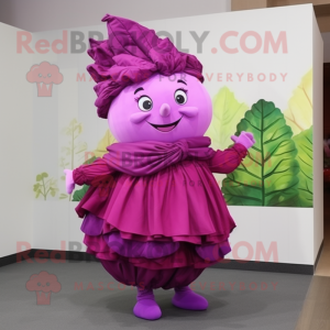 Magenta Cabbage maskot...