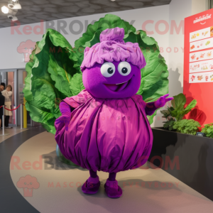 Magenta Cabbage mascotte...