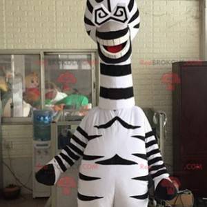 Marty mascot famous zebra from Madagascar cartoon -