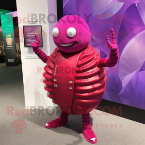 Magenta trilobiet mascotte...