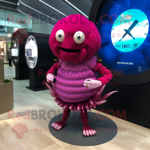 Magenta trilobiet mascotte...