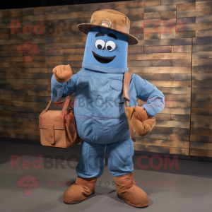 Rust Soldier maskot kostume...