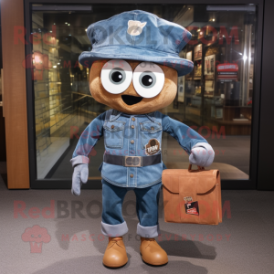 Rust Soldier maskot kostym...