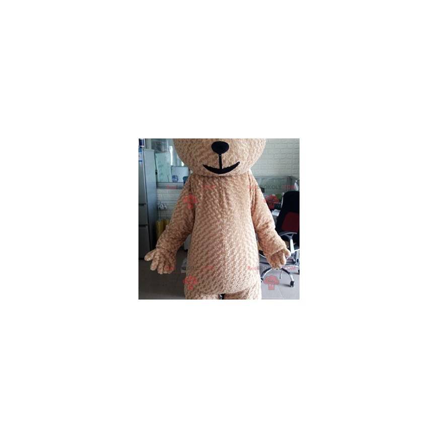 Big soft and cute beige teddy bear mascot - Redbrokoly.com